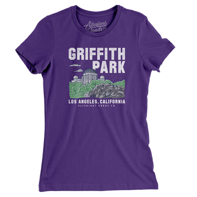 Griffith Park Women's T-Shirt-Purple Rush-Allegiant Goods Co. Vintage Sports Apparel