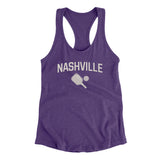 Nashville Pickleball Women's Racerback Tank-Purple Rush-Allegiant Goods Co. Vintage Sports Apparel