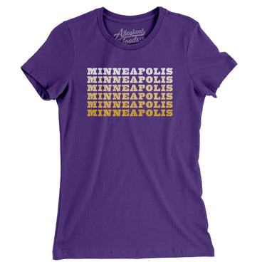 Minneapolis Repeat Women's T-Shirt-Allegiant Goods Co. Vintage Sports Apparel