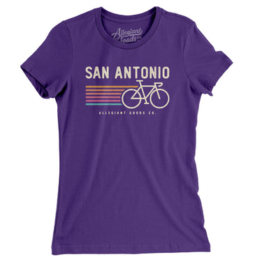 San Antonio Cycling Women's T-Shirt-Allegiant Goods Co. Vintage Sports Apparel