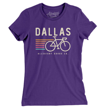 Dallas Cycling Women's T-Shirt-Allegiant Goods Co. Vintage Sports Apparel