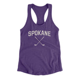 Spokane Golf Women's Racerback Tank-Purple Rush-Allegiant Goods Co. Vintage Sports Apparel