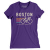 Boston Cycling Women's T-Shirt-Purple Rush-Allegiant Goods Co. Vintage Sports Apparel