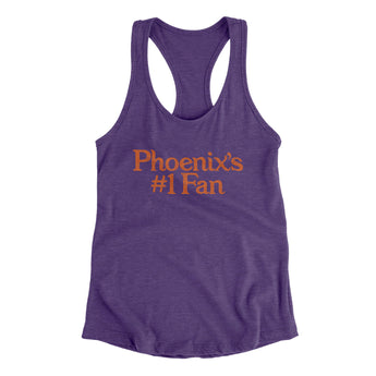 Phoenix's Number 1 Fan Women's Racerback Tank-Allegiant Goods Co. Vintage Sports Apparel