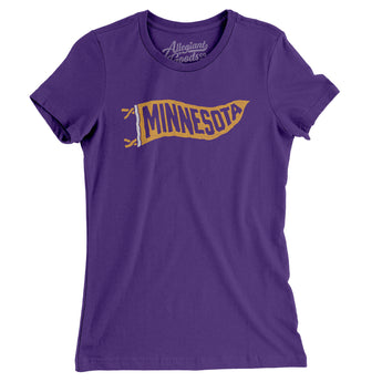 Minnesota Pennant Women's T-Shirt-Allegiant Goods Co. Vintage Sports Apparel