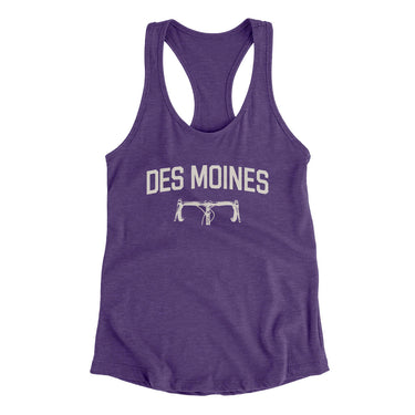 Des Moines Cycling Women's Racerback Tank-Purple Rush-Allegiant Goods Co. Vintage Sports Apparel
