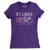St. Louis Cycling Women's T-Shirt-Purple Rush-Allegiant Goods Co. Vintage Sports Apparel