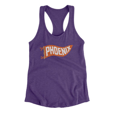 Phoenix Pennant Women's Racerback Tank-Allegiant Goods Co. Vintage Sports Apparel