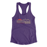 Scottsdale Mountain Sunset Women's Racerback Tank-Purple Rush-Allegiant Goods Co. Vintage Sports Apparel