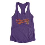 Phoenix Vintage Script Women's Racerback Tank-Allegiant Goods Co. Vintage Sports Apparel