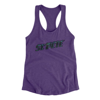 St. Pete Connect Women's Racerback Tank-Allegiant Goods Co. Vintage Sports Apparel
