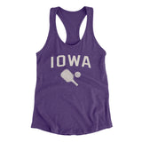 Iowa Pickleball Women's Racerback Tank-Purple Rush-Allegiant Goods Co. Vintage Sports Apparel