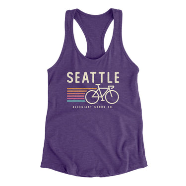 Seattle Cycling Women's Racerback Tank-Allegiant Goods Co. Vintage Sports Apparel