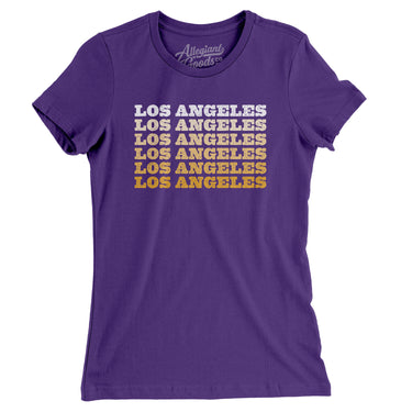 Los Angeles Repeat Women's T-Shirt-Allegiant Goods Co. Vintage Sports Apparel