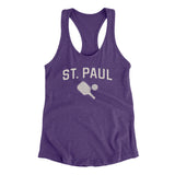 St. Paul Pickleball Women's Racerback Tank-Purple Rush-Allegiant Goods Co. Vintage Sports Apparel