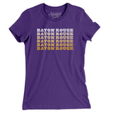 Baton Rouge Repeat Women's T-Shirt-Purple Rush-Allegiant Goods Co. Vintage Sports Apparel