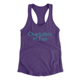 Charlotte's Number 1 Fan Women's Racerback Tank-Allegiant Goods Co. Vintage Sports Apparel