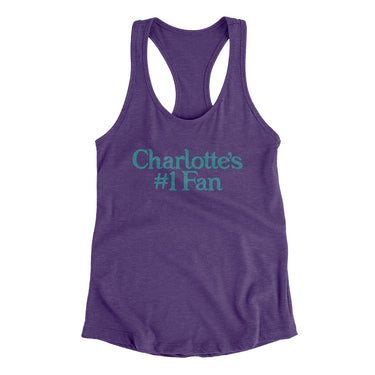 Charlotte's Number 1 Fan Women's Racerback Tank-Allegiant Goods Co. Vintage Sports Apparel