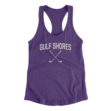 Gulf Shores Golf Women's Racerback Tank-Purple Rush-Allegiant Goods Co. Vintage Sports Apparel