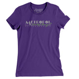 Metropol Industrial Dancing Pittsburgh Women's T-Shirt-Purple Rush-Allegiant Goods Co. Vintage Sports Apparel