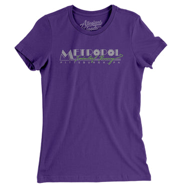 Metropol Industrial Dancing Pittsburgh Women's T-Shirt-Purple Rush-Allegiant Goods Co. Vintage Sports Apparel