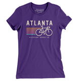 Atlanta Cycling Women's T-Shirt-Purple Rush-Allegiant Goods Co. Vintage Sports Apparel