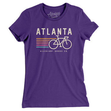 Atlanta Cycling Women's T-Shirt-Purple Rush-Allegiant Goods Co. Vintage Sports Apparel