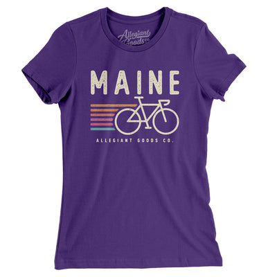 Maine Cycling Women's T-Shirt-Purple Rush-Allegiant Goods Co. Vintage Sports Apparel