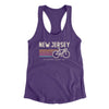 New Jersey Cycling Women's Racerback Tank-Purple Rush-Allegiant Goods Co. Vintage Sports Apparel
