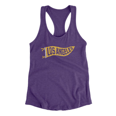 Los Angeles Pennant Women's Racerback Tank-Allegiant Goods Co. Vintage Sports Apparel