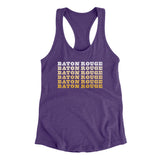 Baton Rouge Repeat Women's Racerback Tank-Purple Rush-Allegiant Goods Co. Vintage Sports Apparel