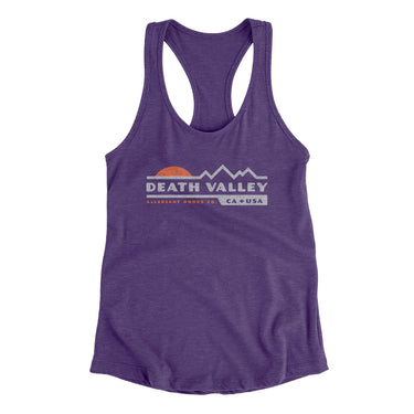 Death Valley Sunset Women's Racerback Tank-Purple Rush-Allegiant Goods Co. Vintage Sports Apparel