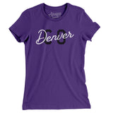 Denver Co Overprinted Women's T-Shirt-Purple Rush-Allegiant Goods Co. Vintage Sports Apparel