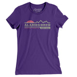 Alamogordo Mountain Sunset Women's T-Shirt-Purple Rush-Allegiant Goods Co. Vintage Sports Apparel