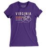 Virginia Cycling Women's T-Shirt-Purple Rush-Allegiant Goods Co. Vintage Sports Apparel