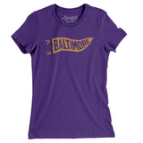 Baltimore Pennant Women's T-Shirt-Allegiant Goods Co. Vintage Sports Apparel