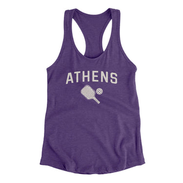 Athens Pickleball Women's Racerback Tank-Purple Rush-Allegiant Goods Co. Vintage Sports Apparel