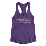 Alamogordo Mountain Sunset Women's Racerback Tank-Purple Rush-Allegiant Goods Co. Vintage Sports Apparel