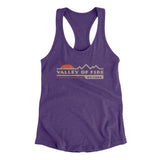Valley Of Fire Sunset Women's Racerback Tank-Purple Rush-Allegiant Goods Co. Vintage Sports Apparel