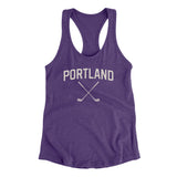 Portland Golf Women's Racerback Tank-Purple Rush-Allegiant Goods Co. Vintage Sports Apparel