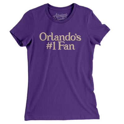 Orlando's Number 1 Fan Women's T-Shirt-Purple Rush-Allegiant Goods Co. Vintage Sports Apparel