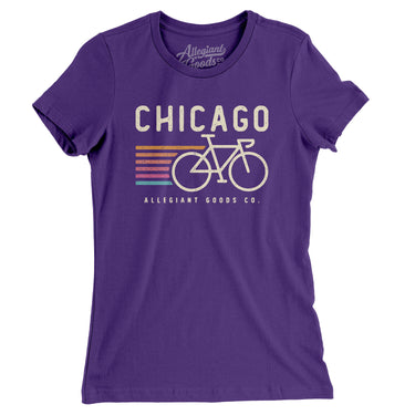 Chicago Cycling Women's T-Shirt-Allegiant Goods Co. Vintage Sports Apparel