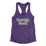 Georgia Weed Women's Racerback Tank-Purple Rush-Allegiant Goods Co. Vintage Sports Apparel