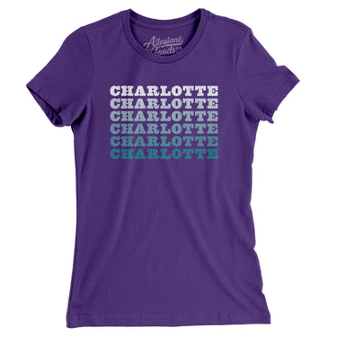Charlotte Repeat Women's T-Shirt-Allegiant Goods Co. Vintage Sports Apparel