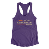 Coachella Mountain Sunset Women's Racerback Tank-Purple Rush-Allegiant Goods Co. Vintage Sports Apparel
