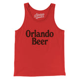 Orlando Beer Men/Unisex Tank Top-Red-Allegiant Goods Co. Vintage Sports Apparel