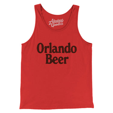 Orlando Beer Men/Unisex Tank Top-Red-Allegiant Goods Co. Vintage Sports Apparel