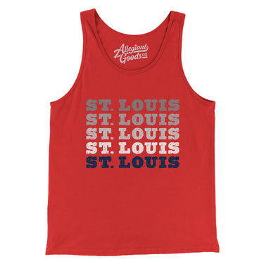 St Louis Repeat Men/Unisex Tank Top-Allegiant Goods Co. Vintage Sports Apparel