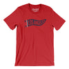 Los Angeles Pennant Men/Unisex T-Shirt-Red-Allegiant Goods Co. Vintage Sports Apparel