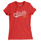 Atlanta Vintage Script Women's T-Shirt-Allegiant Goods Co. Vintage Sports Apparel